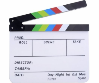 Commlite Film Clapboard 30x25cm / Bílá / Na popisovače - ...