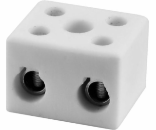 Simet Porcelánový závitový konektor 16 mm 2 dráhy bílý (8...