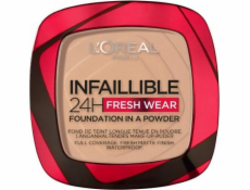 L OREAL_Infaillible 24H Fresh Wear Foundation In A Powder dlouhotrvající pudrový základ 130 True Beige 9g