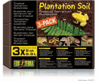 Exo Terra Plantation Soil, 3-balení, 3x 8,8L
