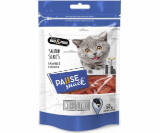 Hau&Meow Pausesnack pamlsek pro kočky, kousky lososa 60g