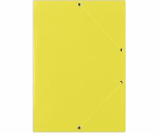 Donau Folder s elastickým pásem, hladký, žlutý (FEP11G)
