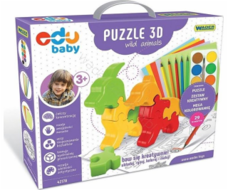 Wader Puzzle Zoo 3D Divoká zvířata