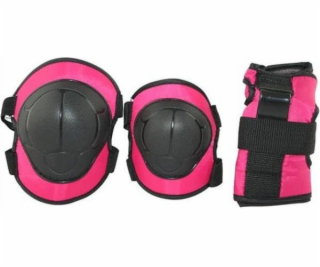 Tmavě růžová sada chráničů NILS Extreme H110 velikost XS ...