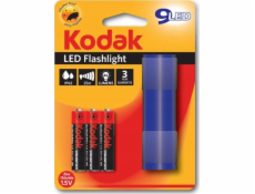 Kodak Mini svítilna Kodak 9 LED Ip62 25m + 3x AAA - modrá