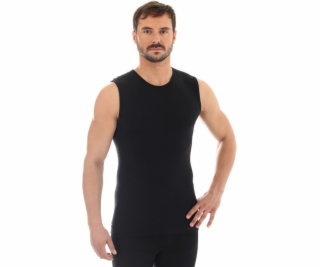 Brubeck COMFORT WOOL pánské tričko bez rukávů, černé, vel...