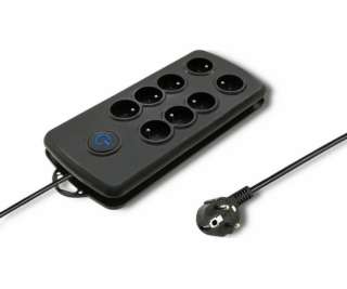 Qoltec Swift prodlužovací kabel proti přepětí 8 zásuvek 2...