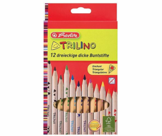 Pastelky Herlitz TRILINO 12 barev 10412062