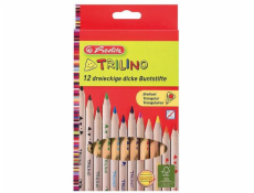 Pastelky Herlitz TRILINO 12 barev 10412062