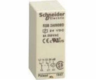 Relpol Interface relay 2P 24V DC (RSB2A080BD)