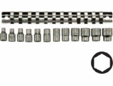 Teng Tools 1/4 6-ti bodový nástrčný set 4-13mm 12ks. (117070102)