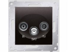 Kontakt-Simon SIMON54 RTV/SAT anténní zásuvka antracitová - DASK.01/48