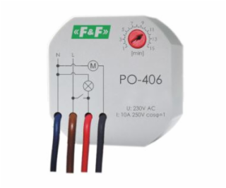 F&F Relé zpožděného času 230V 10A - PO-406