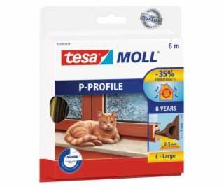 Tesa Gumové těsnění 9mm P profil hnědá 6m (0539003)