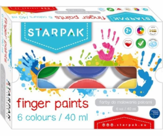 Barvy na prsty Starpak 6 BAREV 40ML STARPAK 448008