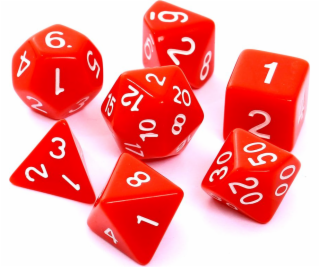 Rebel RPG sada kostek, matně červená (106187)