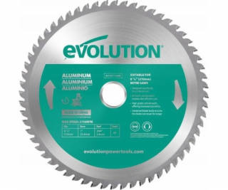 Evolution TCT pila na řezání hliníku Evolution 210mm 60z ...