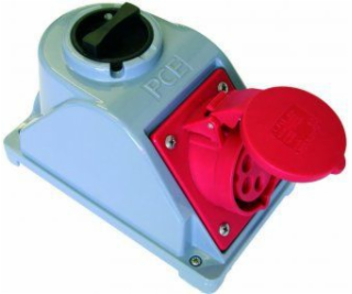 PCE Zásuvka pevná s vypínačem 0-1 16A 4P 400V IP44 COMBO-...