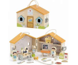 Viga Toys VIGA Wooden Animal Clinic Veterinární nemocnice