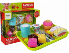 LEANToys Food Set Dezertní dort s podnosem