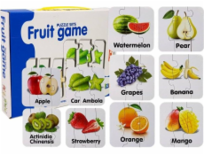 LEANToys vzdělávací puzzle ovocné puzzle 10 připojení