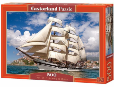Castorland Puzzle 500 Tall Ship opouštějící přístav (253343)