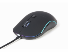 Gembird Myš MUS-UL-02, podsvícená, 2400DPI,  USB, černá