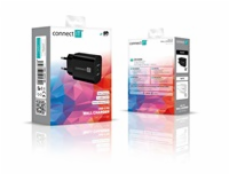 CONNECT IT Voyager2 nabíjecí adaptér 1×USB-C, 25W PD, černá