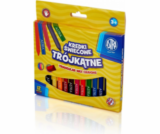 Astra Trojúhelníkové voskovky, 12 barev