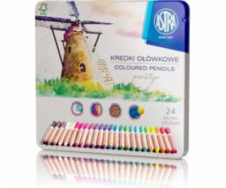 Tužkové pastelky Astra Prestige 24 barev