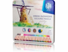 Tužkové pastelky Astra Prestige 24 barev