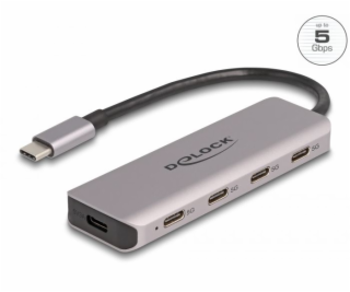 Delock USB 5 Gbps 4 portový Hub USB Type-C™ s konektorem ...