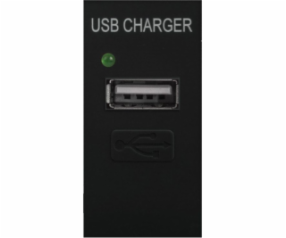 USB zásuvka s nabíječkou pasuje na černé skleněné rámečky...