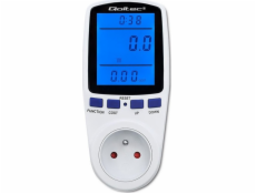 Wattmetr Qoltec počítadlo spotřeby energie PM0626 | 3680W | 16A | LCD