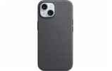 Látkové pouzdro Apple FineWoven s MagSafe pro iPhone 15 - černé