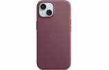 Látkové pouzdro Apple FineWoven s MagSafe pro iPhone 15 - rubínová moruše