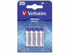 1x4 Verbatim Alkaline bateria Micro AAA LR 03            49920