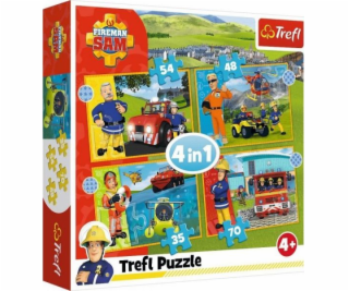 Puzzle 4v1 Odvážny hasič Sam