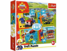 Puzzle 4v1 Odvážny hasič Sam