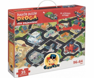 Bright Junior Media Veľké puzzle s dierou Cesty pre vozidlá