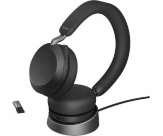 Jabra Evolve2 75/Stereo/ANC/USB/BT/Bezdrať/MS/Stand/Čierna