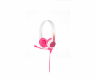 Drôtové slúchadlá pre deti BuddyPhones School+ (ružové)