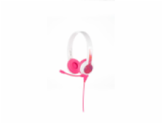 Drôtové slúchadlá pre deti BuddyPhones School+ (ružové)