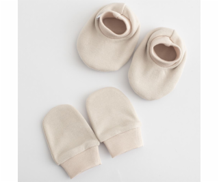 Kojenecký bavlněný set-capáčky a rukavičky New Baby Casua...