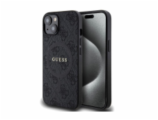 Guess PU Leather 4G Colored Ring MagSafe Zadní Kryt pro iPhone 14 Black Nové