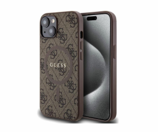 Guess PU Leather 4G Colored Ring MagSafe Zadní Kryt pro i...