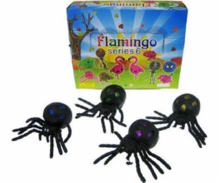 Hipo Spider černý se třpytkami 10cm na ždímání, mix barev