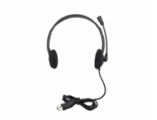 MANHATTAN Sluchátka s mikrofonem Stereo USB Headset, bulk