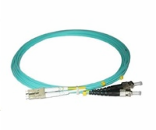 Duplexní patch kabel MM 50/125, OM3, LC-ST, LS0H, 1m