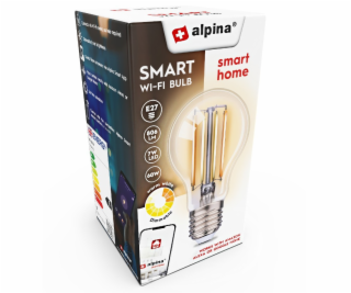 ALPINA Chytrá žárovka LED WIFI bílá stmívatelná E27 860LM...